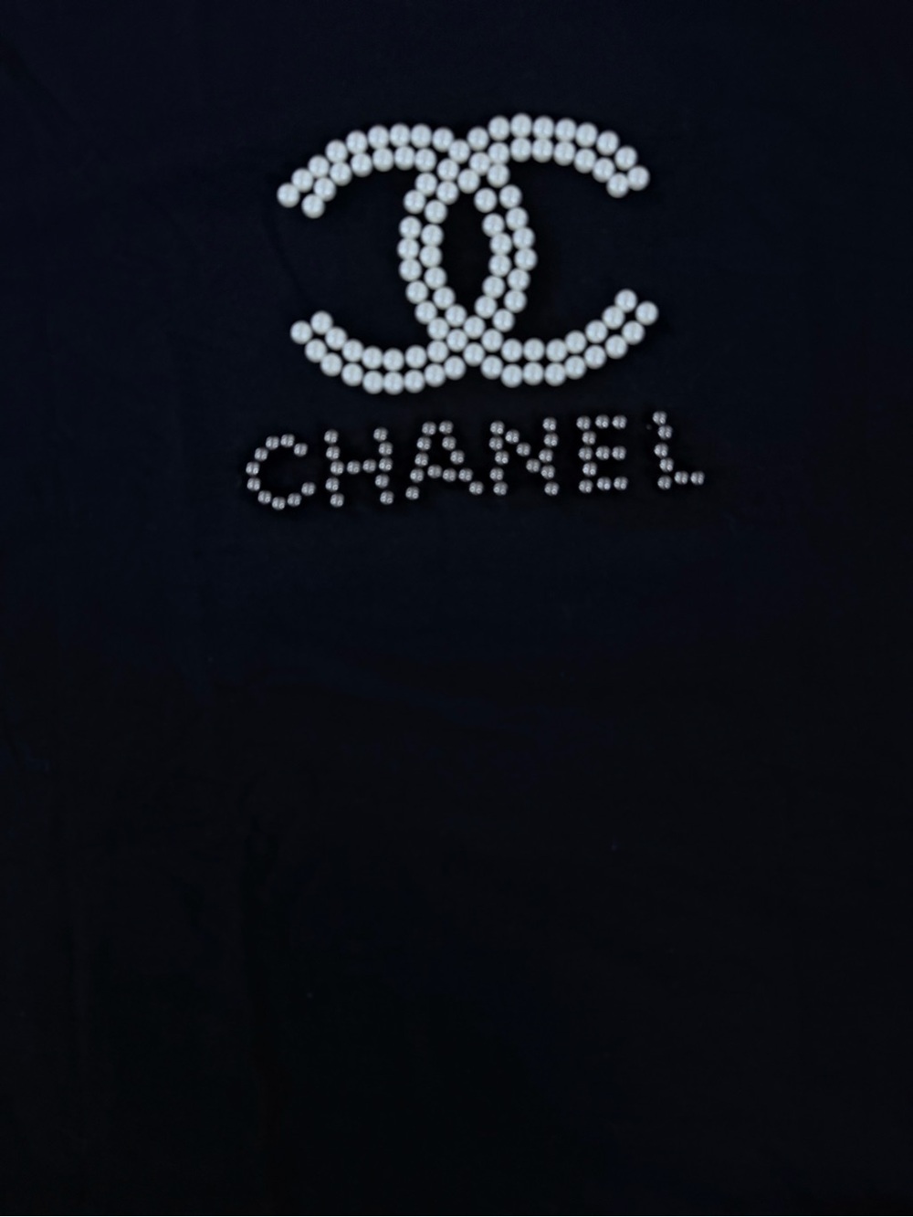 Chanel Black Pearl Logo Women’s Shorts Set size S/M - Picture 11 of 13